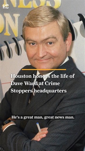 Mourners gathered Wednesday morning to pay their respects to legendary Houston journalist Dave Ward, whose body lay in repose at the Crime Stoppers headquarters that bears his name. 🔗bit.ly/4j04Rya | Houston Chronicle