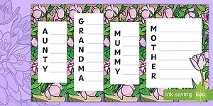 Mother's Day Acrostic Poem