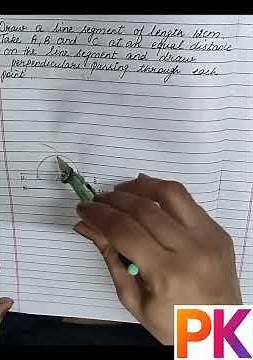 How to Draw Perpendiculars from Points A, B & C on a Line Segment | Class 6”