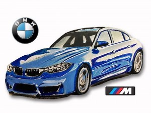 COMO DIBUJAR UN AUTO REALISTA - BMW M4