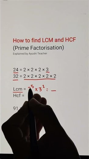 Hcf and lcm | How to find lcm and hcf #hcf #lcm