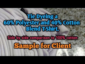60/40 COTTON BLEND VS 100% COTTON TIE DYE COMPARISON by meo faustino