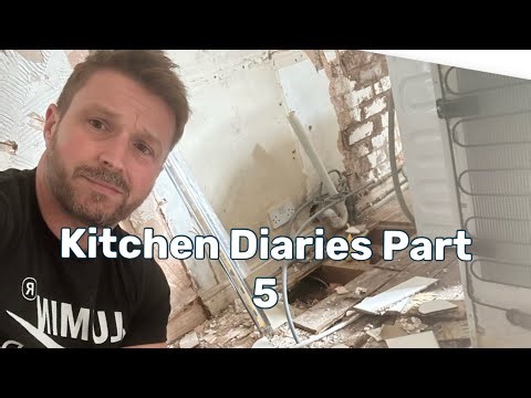 Remove the arch, new steel, lintel, repair ceiling joist rafter ties - luminaire kitchen diaries 5