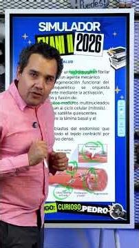 Ejercicio de sistema muscular en Ciencias de la salud del EXANI II