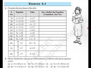 7th maths Simple Equations exer 4.1 Q 1 2