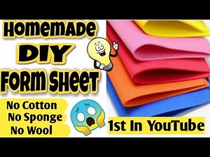 How to make a foam sheet / Make your own foam sheet without cotton/ wool/ Sponge 😱😱😱