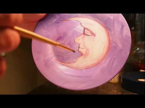 How to decorate a porcelain plate using ordinary acrylic paint