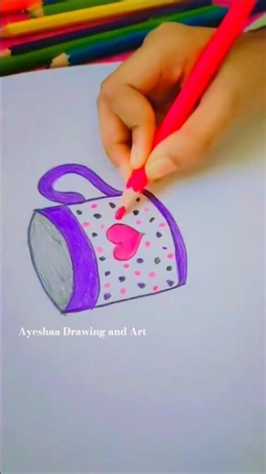 Easy mug drawing step by step #shorts #mugdrawing #drawing #drawingstyles #viral #tricks #reels