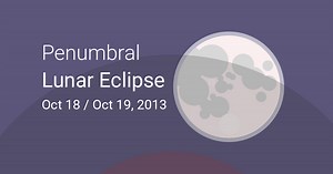Penumbral Lunar Eclipse on October 18–19, 2013 – Where and When to See