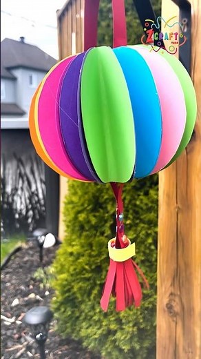 Cute and Easy Colorful Paper Honeycomb Ball: Step-by-Step Tutorial #Kids #Crafts #DIY #Fun