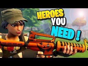 *MUST* HAVE HEROES! The Best Heroes in Fortnite Save the World PVE