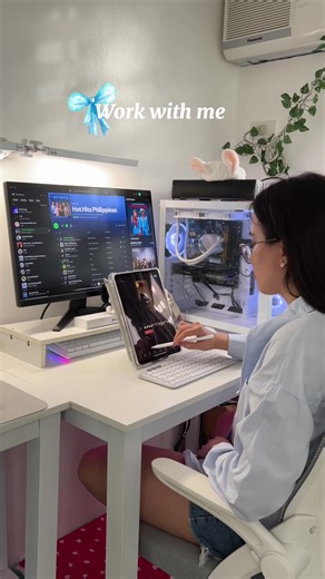 My iPad is very useful in video editing. It makes my work easy 🫶🏻🎀🌸 iPad for work. #ipad #ipadair #ipadnotes #wfh #desktour #videoediting #applepencil