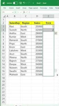 Insert Blank Rows Instantly in Excel Super Fast Trick No VBA! #exceltips #gsdatalab