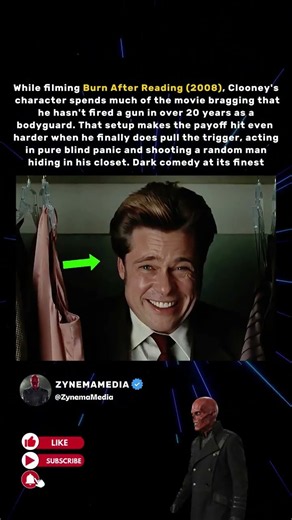 While filming Burn After Reading (2008), a running joke led to one dark payoff