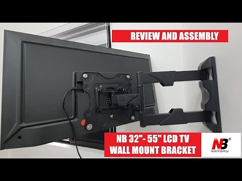NB P4 32"-55" Tilt Swivel Monitor LCD LED TV FULL MOTION Wall Mount Bracket Assembly