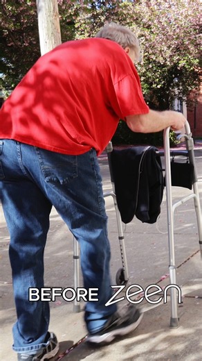 These before-and-after moments show the astounding difference when users transition from using walkers, canes, and crutches to the Zeen: a mobility device that empowers people to sit, stand, walk, or coast at their own pace. Unlike traditional mobility aids, the Zeen offers upright and hands-free mobility, assisted sit-to-stand transitions, and fall prevention features that help keep you safe even if you lose your balance. Behind every transformation with the Zeen is a story of determination. We