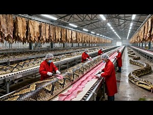 Inside the Anaconda Factory: From Anaconda Skin to Luxury Goods (Full Process)