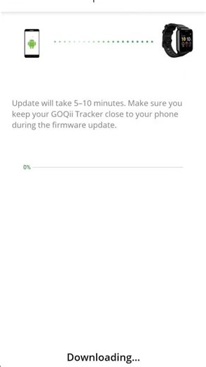 Goqii smart watch firmware update.