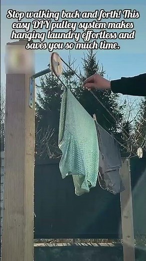 Genius DIY Clothesline Idea Using An Old Wheel
