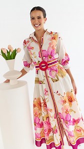 78 reactions · 3 comments | The Orchid Dress has just landed. 100% cotton with a fuchsia pink belt and contrast stripe trims. Summer event ready 勺李 | minnie + MAXXIE | Facebook