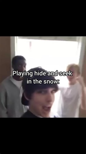 The snow just snitch on him #hideandseek #samandcolby #fyppp | sam and colby
