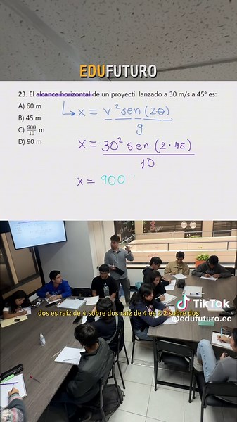 Movimiento Parabólico: Alcance Horizontal en Física