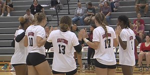 Hastings College volleyball upsets No. 1 Midland in five-set thriller