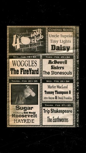 The first SUGAR show was 34 years ago today. More stories ahead as we count down to May 2 in NYC! | Bob Mould