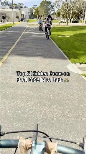 Unique bike path hidden gems at UCSB 🚴 #ucsantabarbara #biketour