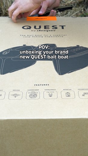 3 reasons to get yourself a QUEST: 1. Scan the waters and locate carp with top-tier CHIRP sonar technology and your own personal 3D depth mapping. 🔍 2. Send bait using 3 separate bait hoppers to exact map spots marked in your Fish Deeper app. 🎯 3. Stay ready and protected with a sturdy backpack and a set of accessories designed for proper care. 🎒 The only question left – when’s your next session? 😏 | Deeper