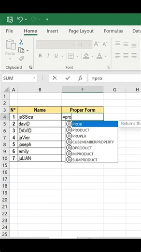 Here’s how to use proper formula in excel