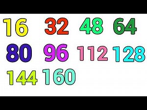 The counting by Sixteens Song |skip Counting By 16 's |Counting by 16s | Multliplication of 16 |16