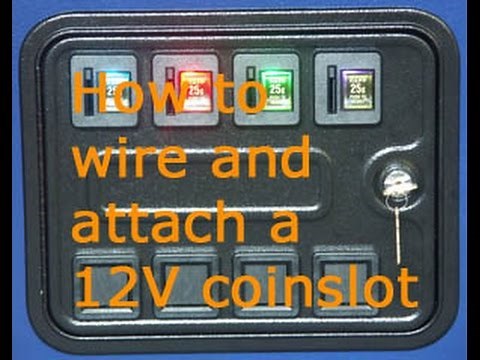 How to wire and attach 12V coin slot to computer PSU power