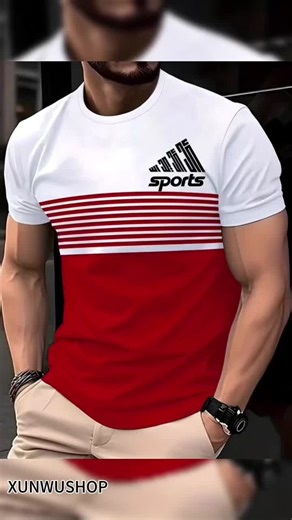 Men's round-neck 3D printed T-shirt for 2025, made of comfortable and breathable fabric, with clear and vivid patterns, featuring street fashion and casual sporty style.#tshirt #sports #fashion #fyp