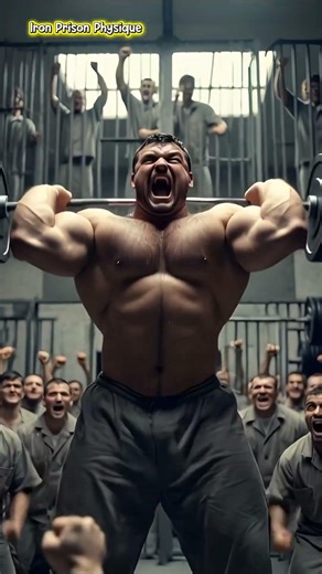 The bar bent. The prison froze.#bodybuilding #shredded