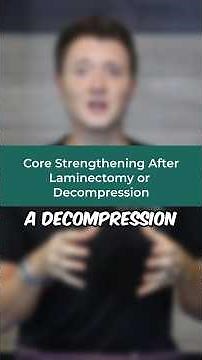 Core Strengthening After Spinal Decompression or Laminectomy #nomorebackpain #laminectomy