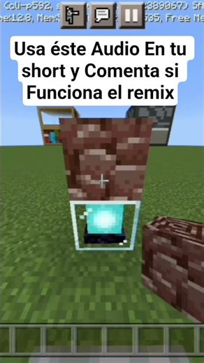 Logra detener el vídeo en el bloque de nether(restos ancestrales)#stampy #editshorts #minecraft