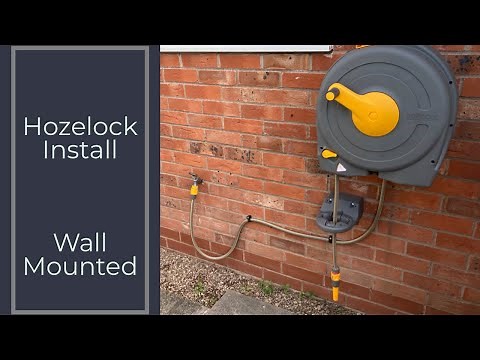 Hozelock Wall Mounted Fast Reel | Neat installation | Unboxing.