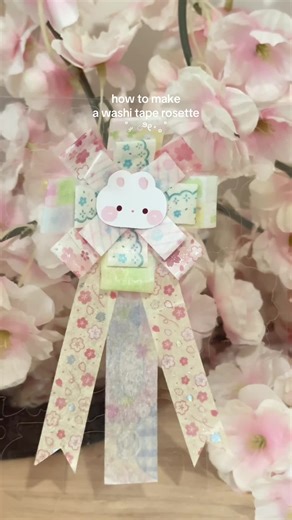 Crafting a Cute Spring Was\nhi Tape Rosette