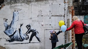 Banksy sprüht Hoffnung in der Ukraine