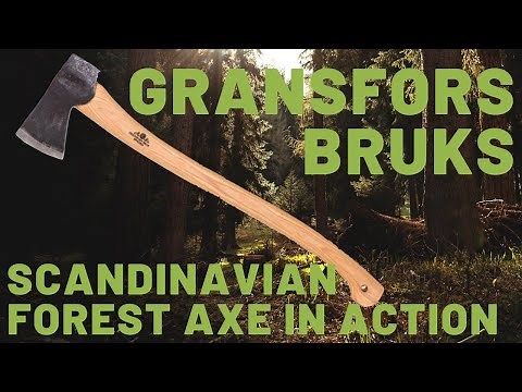 Gransfors Bruks Scandinavian Forest Axe in Action