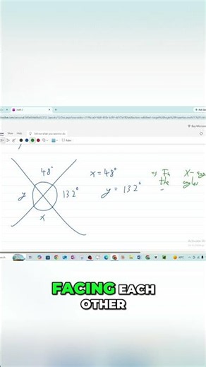 Vertically Opposite Angles: Master This Geometry Concept! #shorts