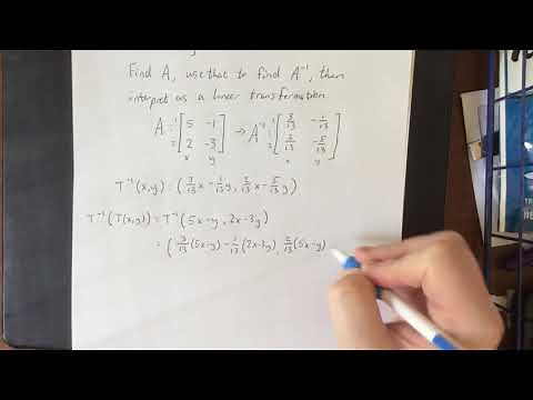 Finding the inverse of a linear transformation