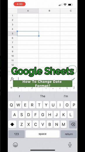 How to Change Date Format In Google Sheets on iPhone?