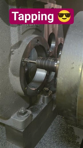 Tapping Prosess 🔧🪛🔥🔥 #tapping #tap #drilling #cncmill #engineering #machine #industry