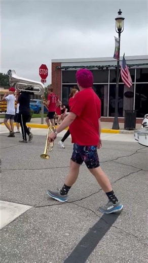 Homecoming parade 2026. Elaina as drum major