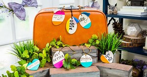 DIY Color Dipped Luggage Tags