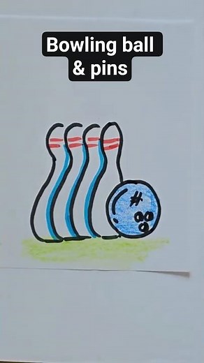How to draw a bowling?