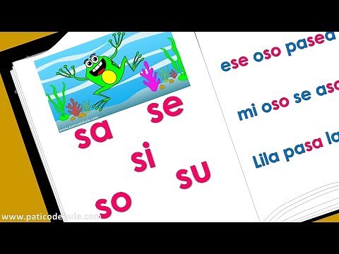 Sílabas sa se si so su - Aprende a leer - Palabras con s para niños