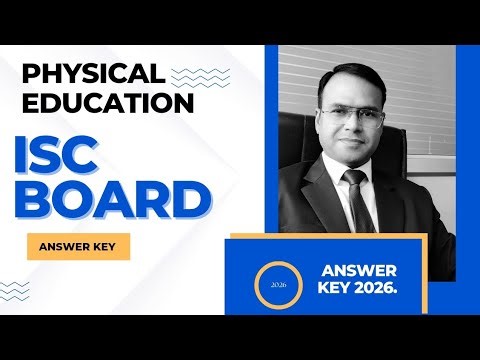 Answer key of Board question paper. ISC 2026.